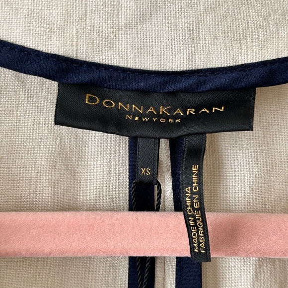 Donna Karan 100% Linen Beige Open Jacket - Picture 13 of 14